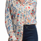 Abstract Print Satin Shirt