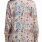 Abstract Print Satin Shirt