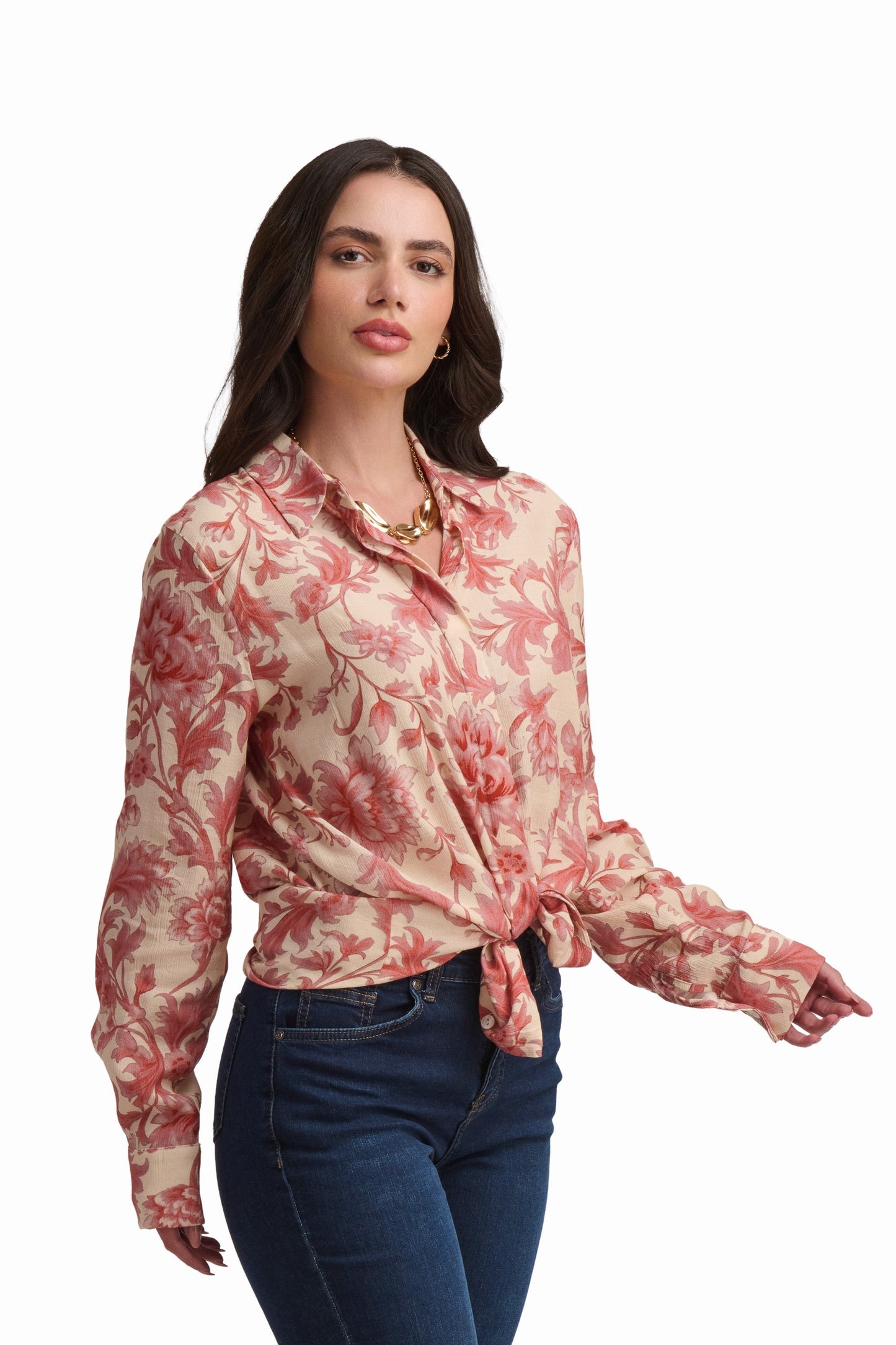 Coral Bloom Blouse