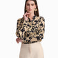 Women’s Beige Floral Print Shirt