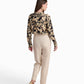 Women’s Beige Floral Print Shirt