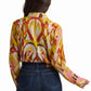 Women Blouse - Printed Mustard