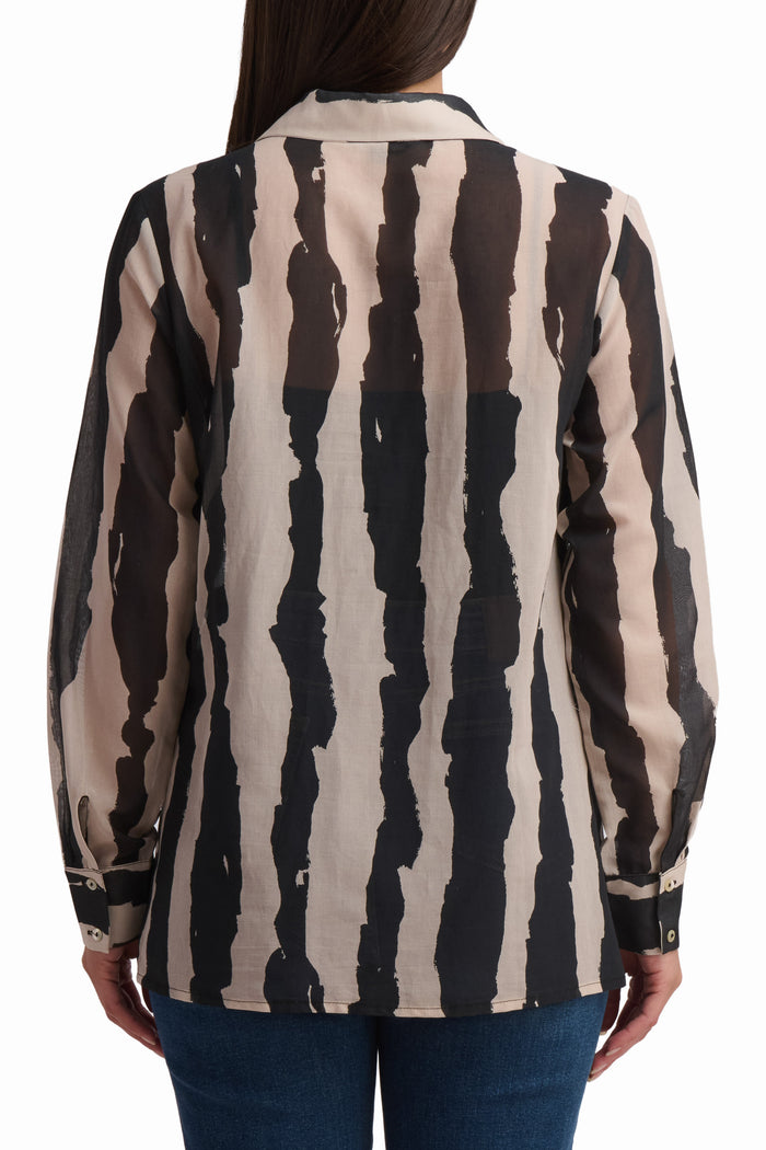 Women Blouse - Black Print