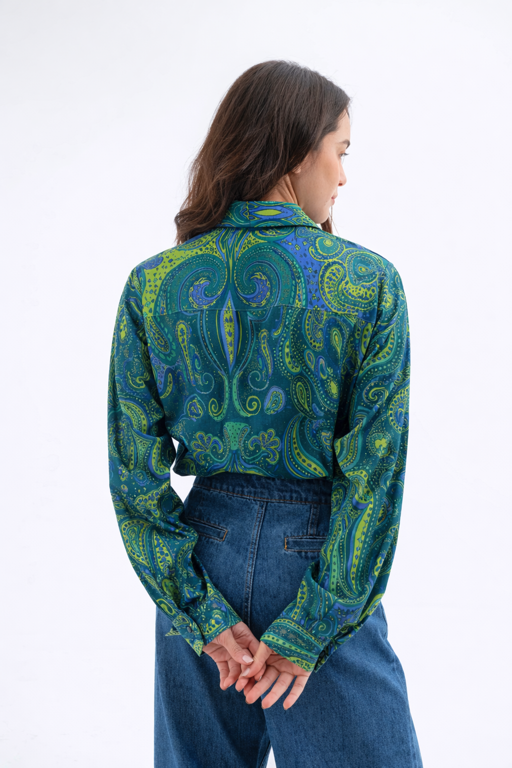 Paisley Print Viscose Shirt
