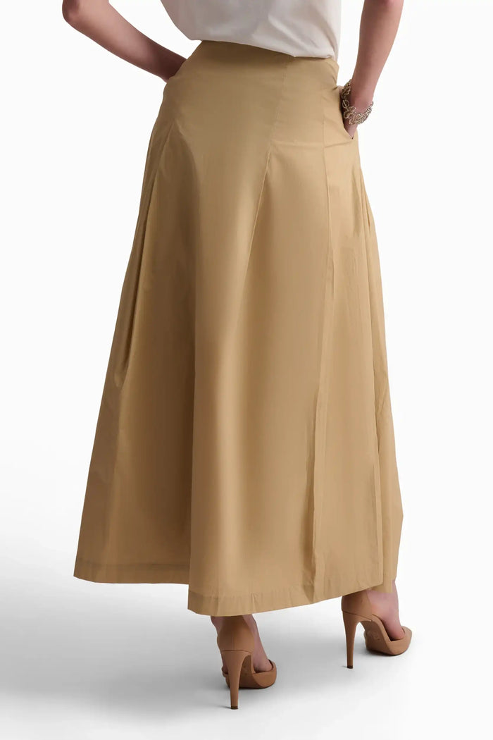 Beige Essence Maxi Skirt