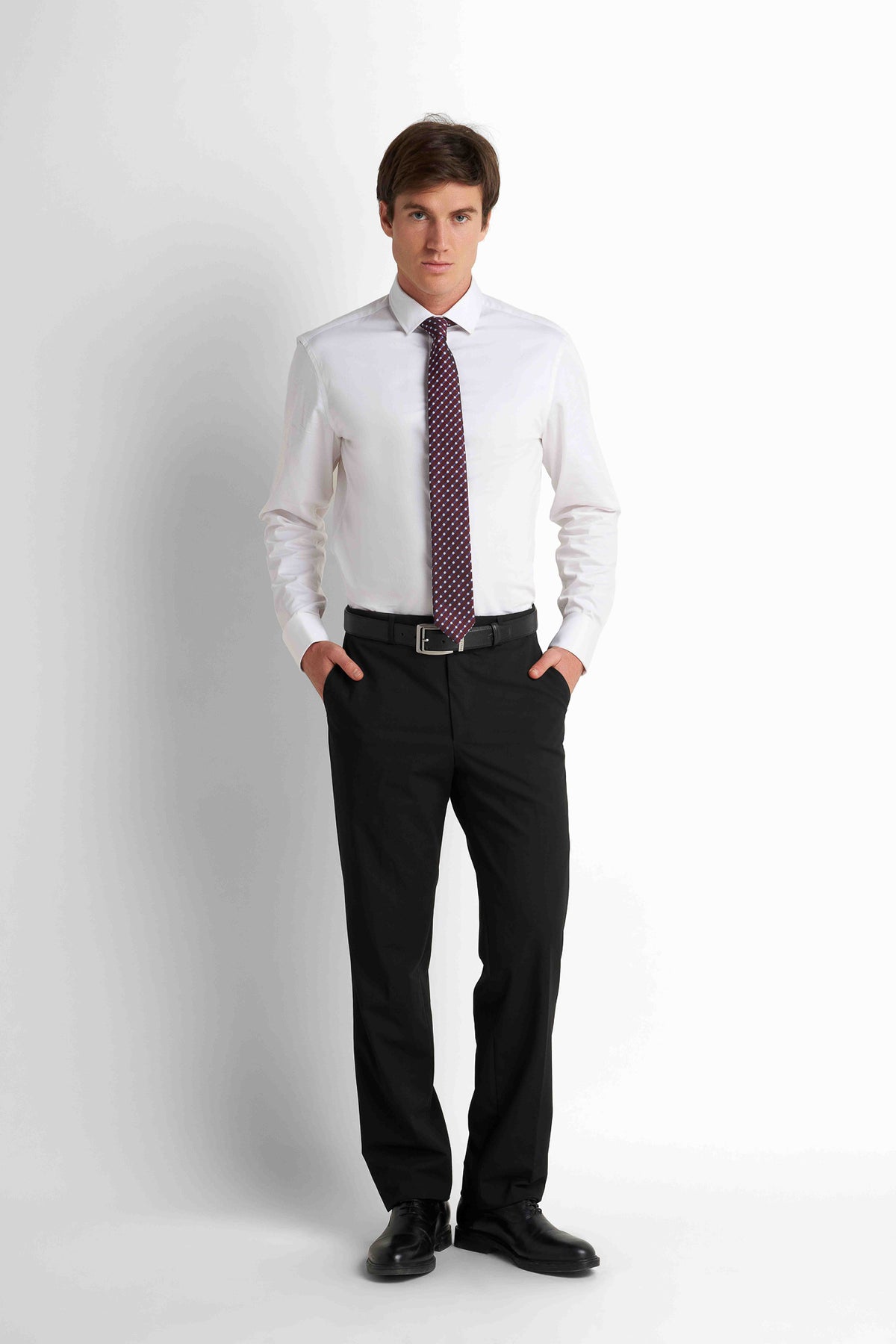 Formal Straight Trousers - Black