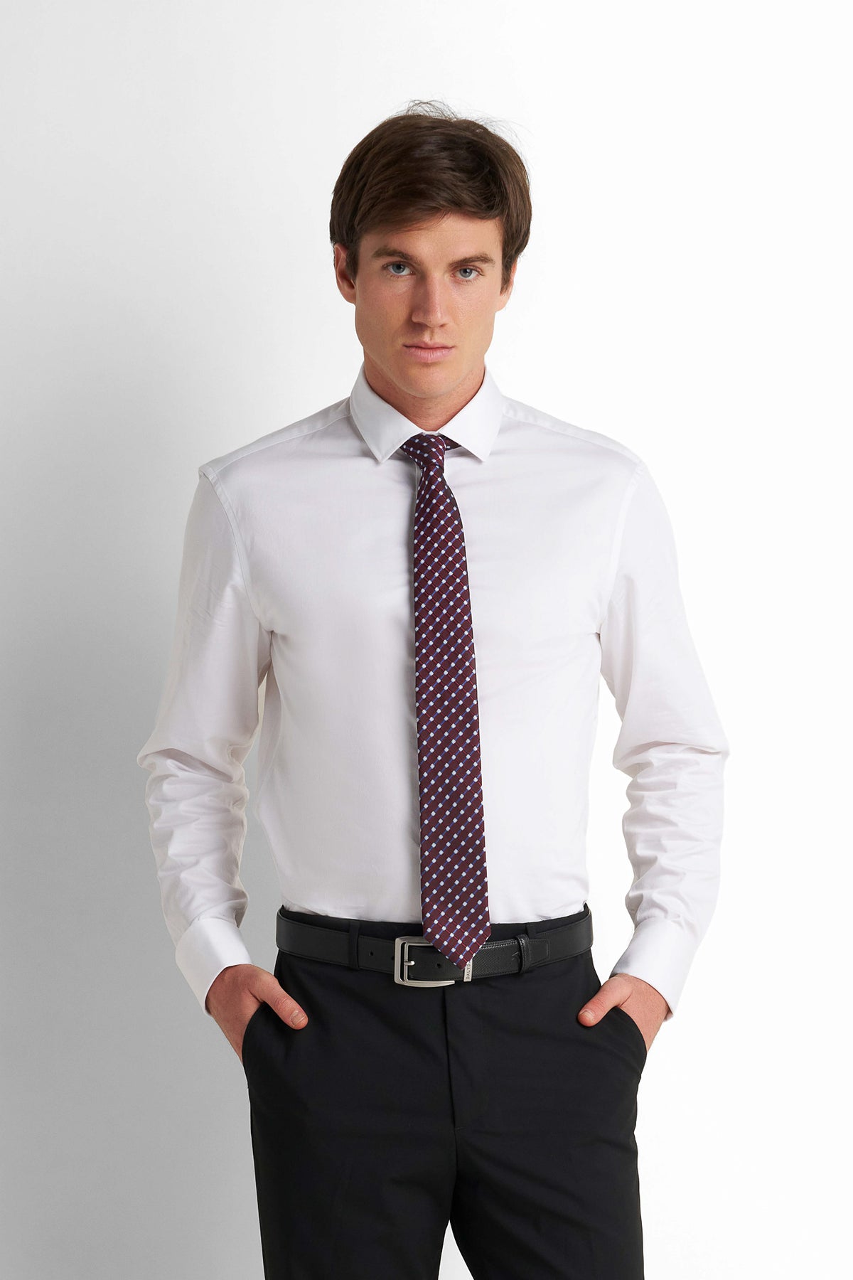 Formal Straight Trousers - Black