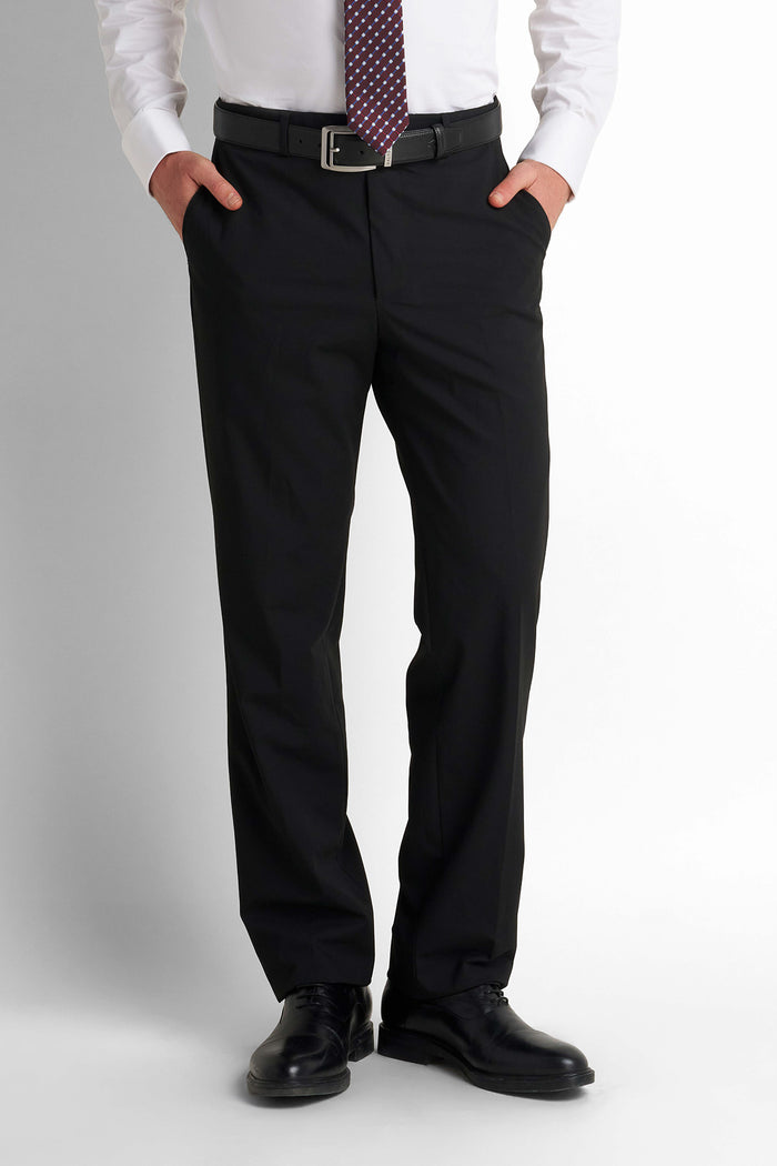 Formal Straight Trousers - Black