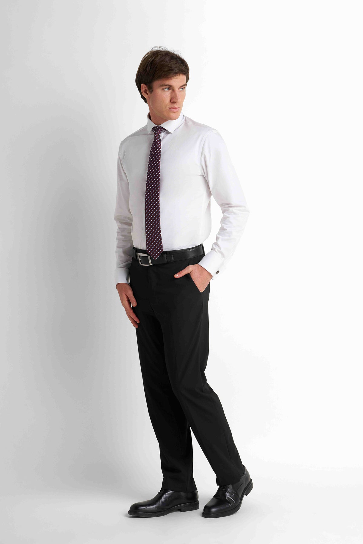 Formal Straight Trousers - Black