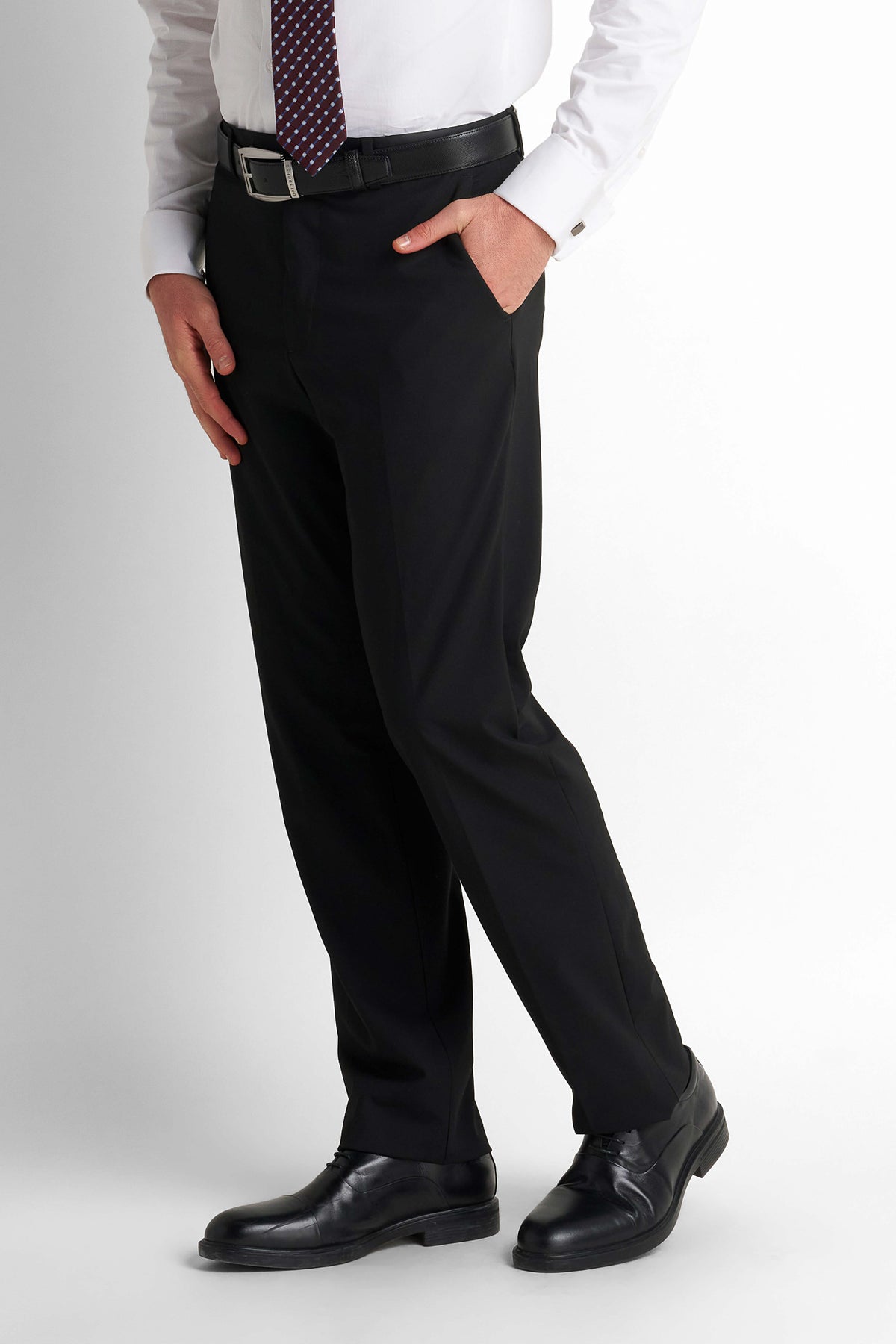 Formal Straight Trousers - Black