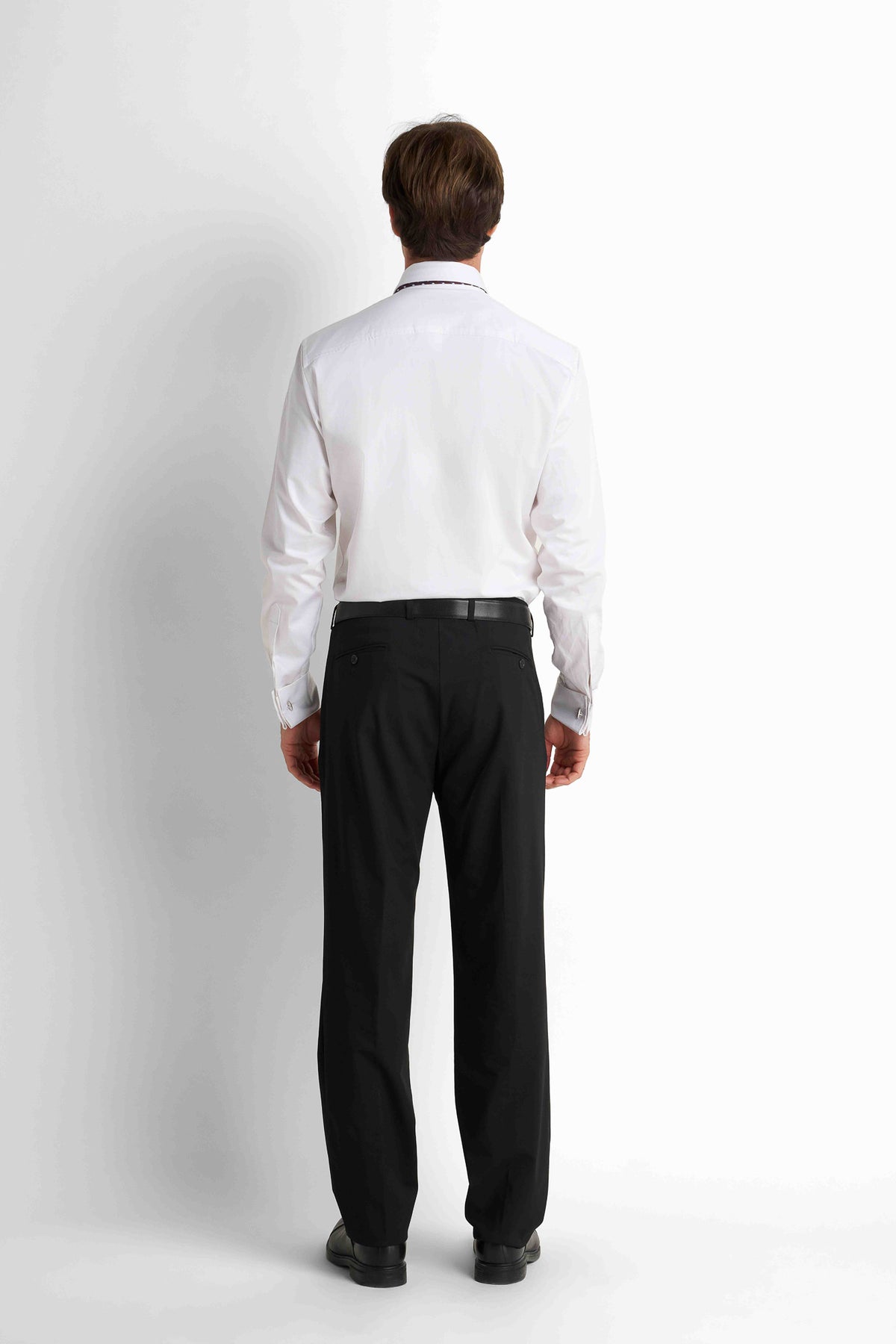Formal Straight Trousers - Black