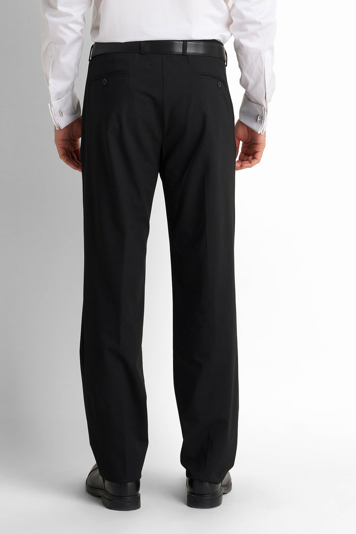 Formal Straight Trousers - Black