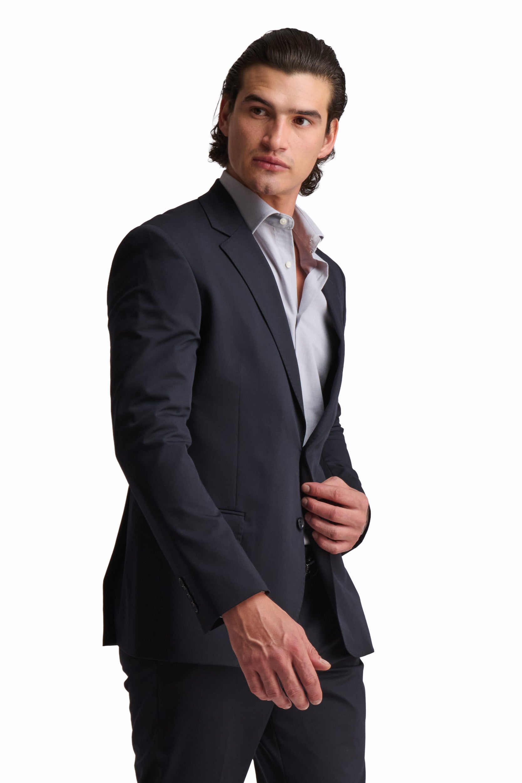 Navy Textured Blazer