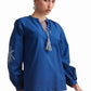 Blue Breeze Embroidered Shirt