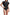 Black Cut-Out Swimsuit with Belt