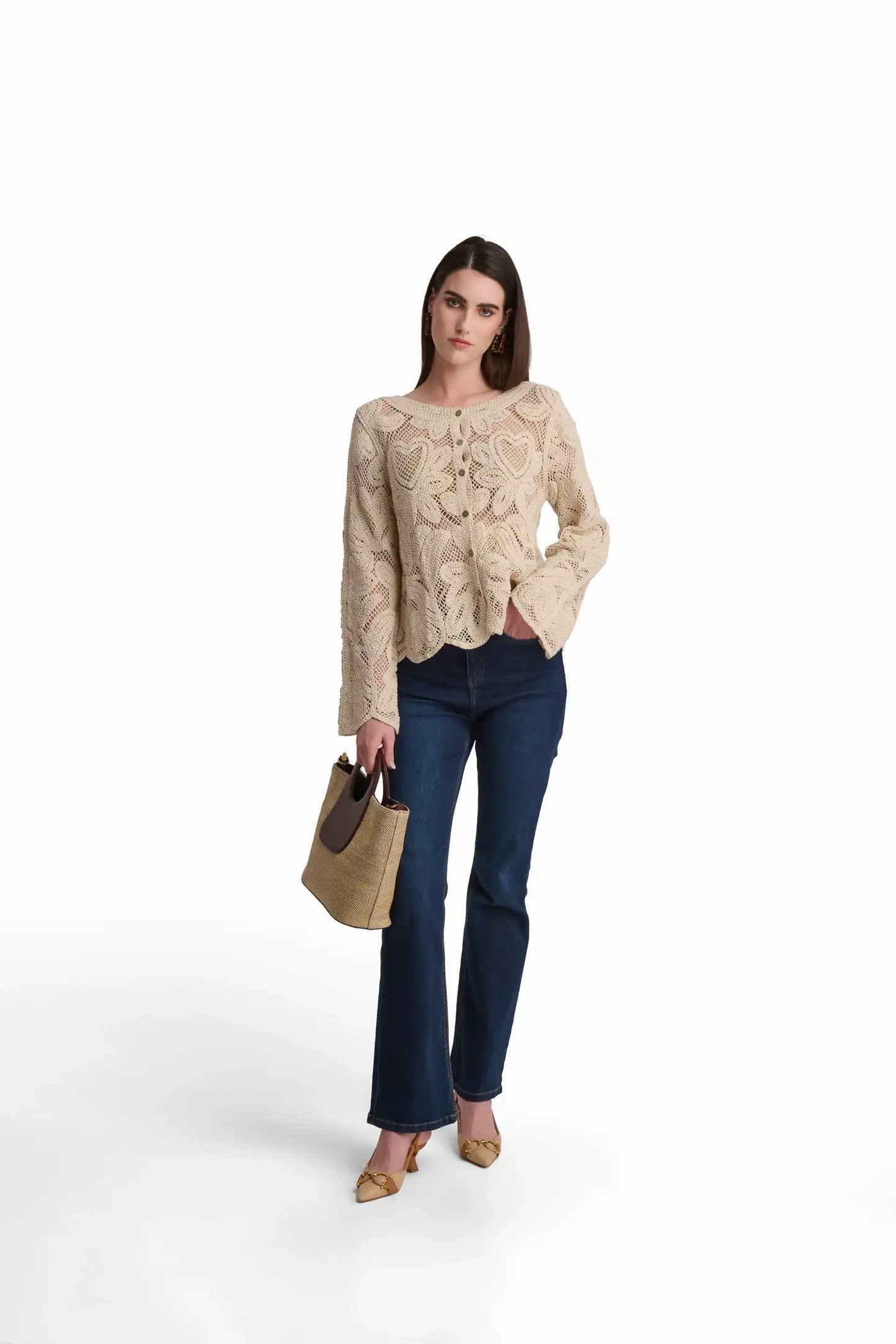 Vintage Lace Whisper Cardigan