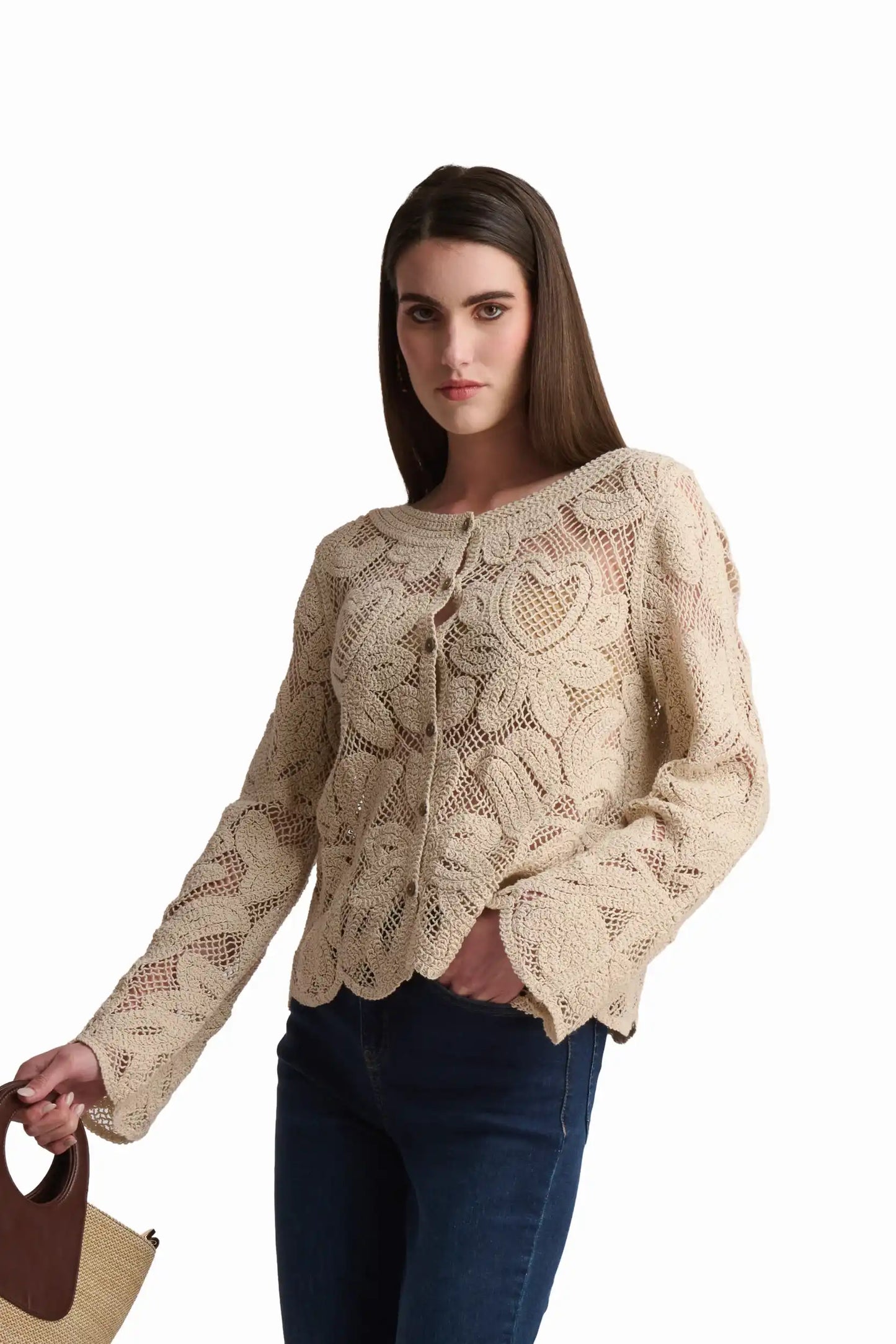 Vintage Lace Whisper Cardigan