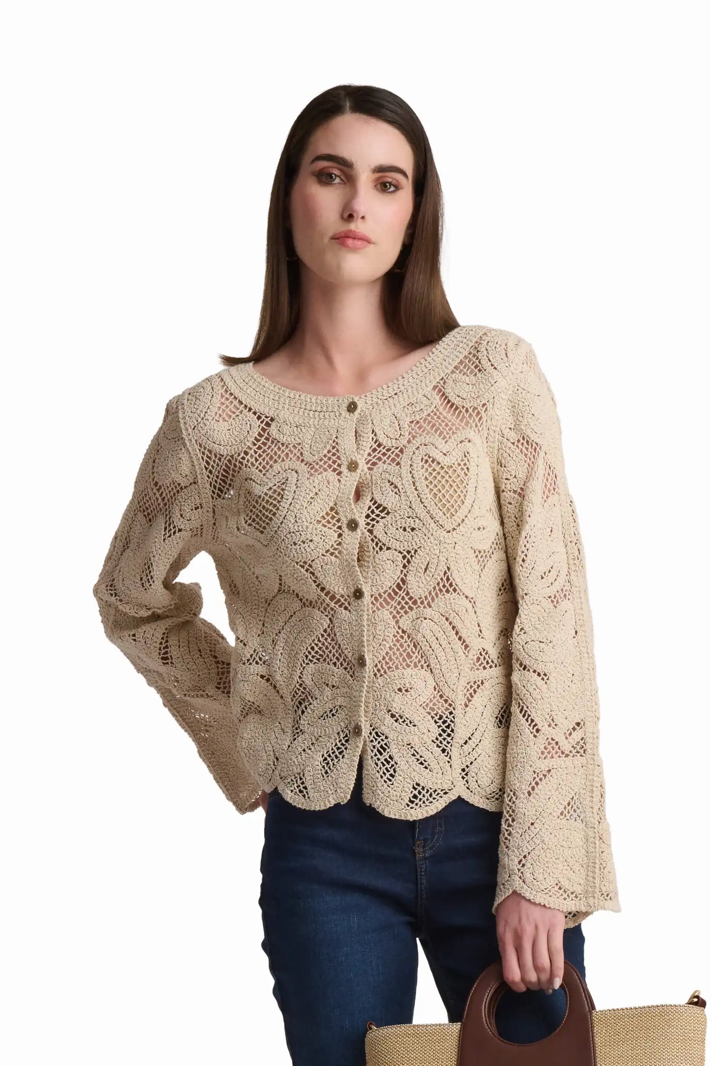 Vintage Lace Whisper Cardigan