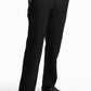 Black Linen-Cotton Straight-Leg Trousers