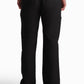 Black Linen-Cotton Straight-Leg Trousers