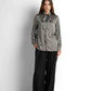 Bow-Neck Satin Shirt - Taupe Grey