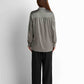 Bow-Neck Satin Shirt - Taupe Grey