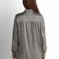 Bow-Neck Satin Shirt - Taupe Grey
