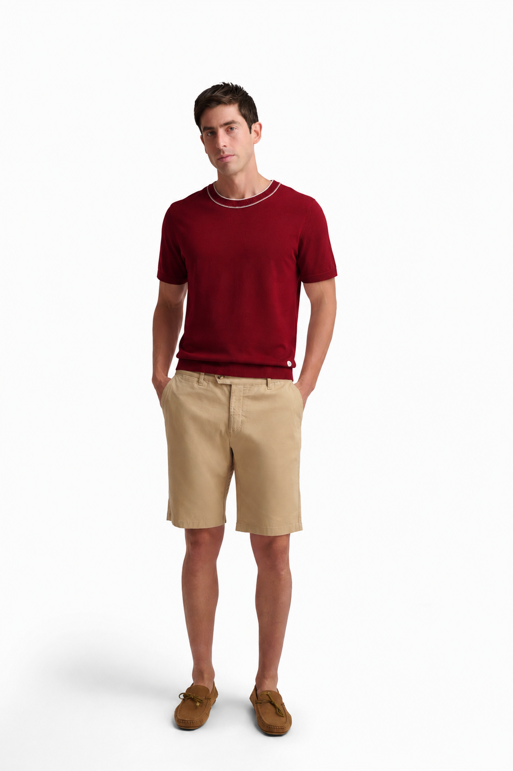 Cotton-Modal T-Shirt - Red