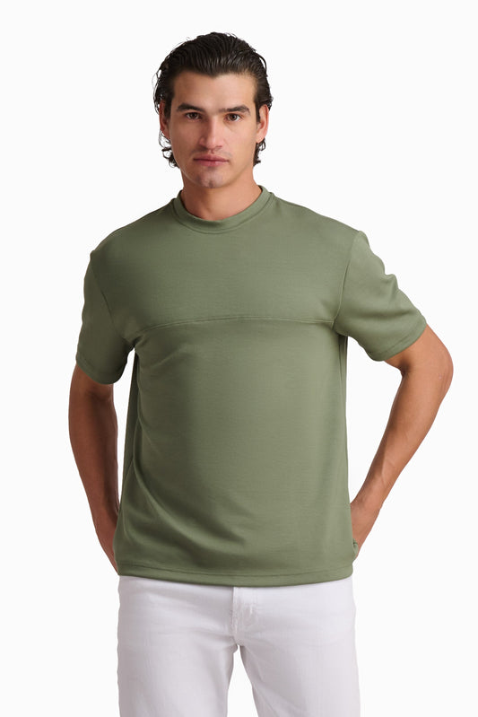 Men’s Olive Minimal Cotton T-Shirt