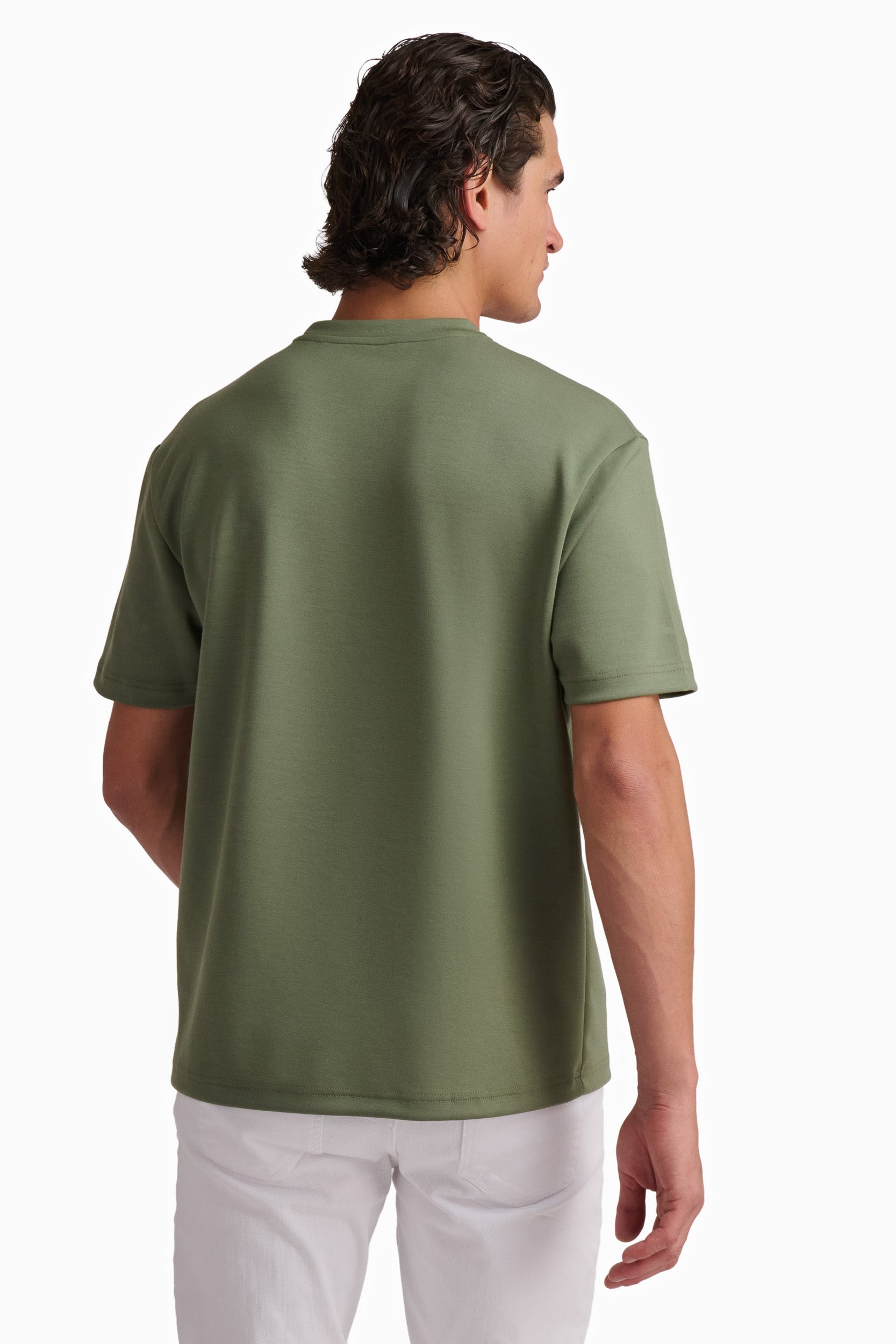 Men’s Olive Minimal Cotton T-Shirt