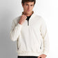 Half-Zip Knit Sweatshirt - Off White