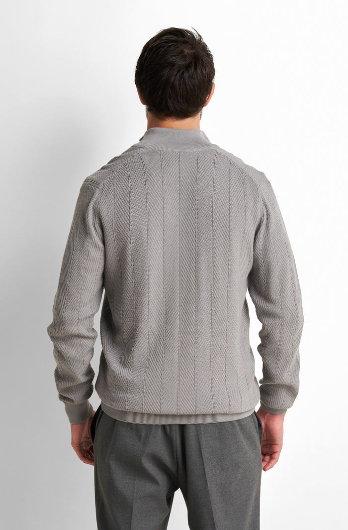 Zip-Front Cardigan