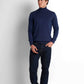Turtleneck Knit Pullover - Navy