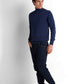 Turtleneck Knit Pullover - Navy