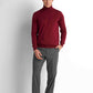 Turtleneck Knit Pullover - Burgundy