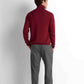 Turtleneck Knit Pullover - Burgundy