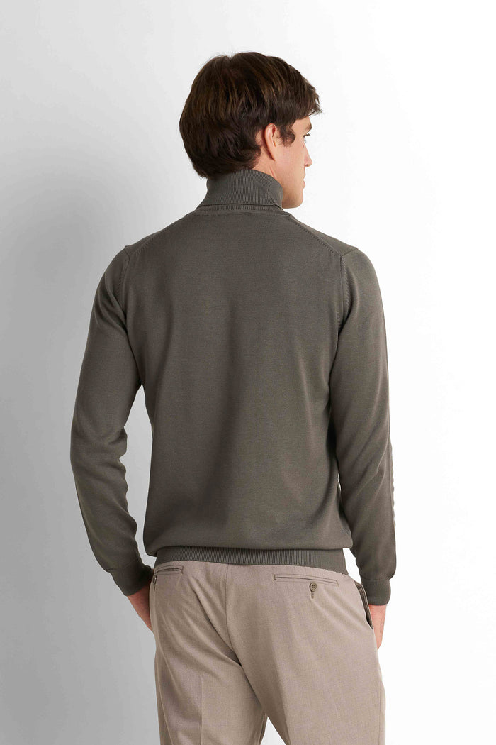 Turtleneck Knit Pullover - Charcoal