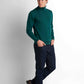 Turtleneck Knit Pullover - Teal