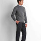 Mock-Neck Pullover - Charcoal