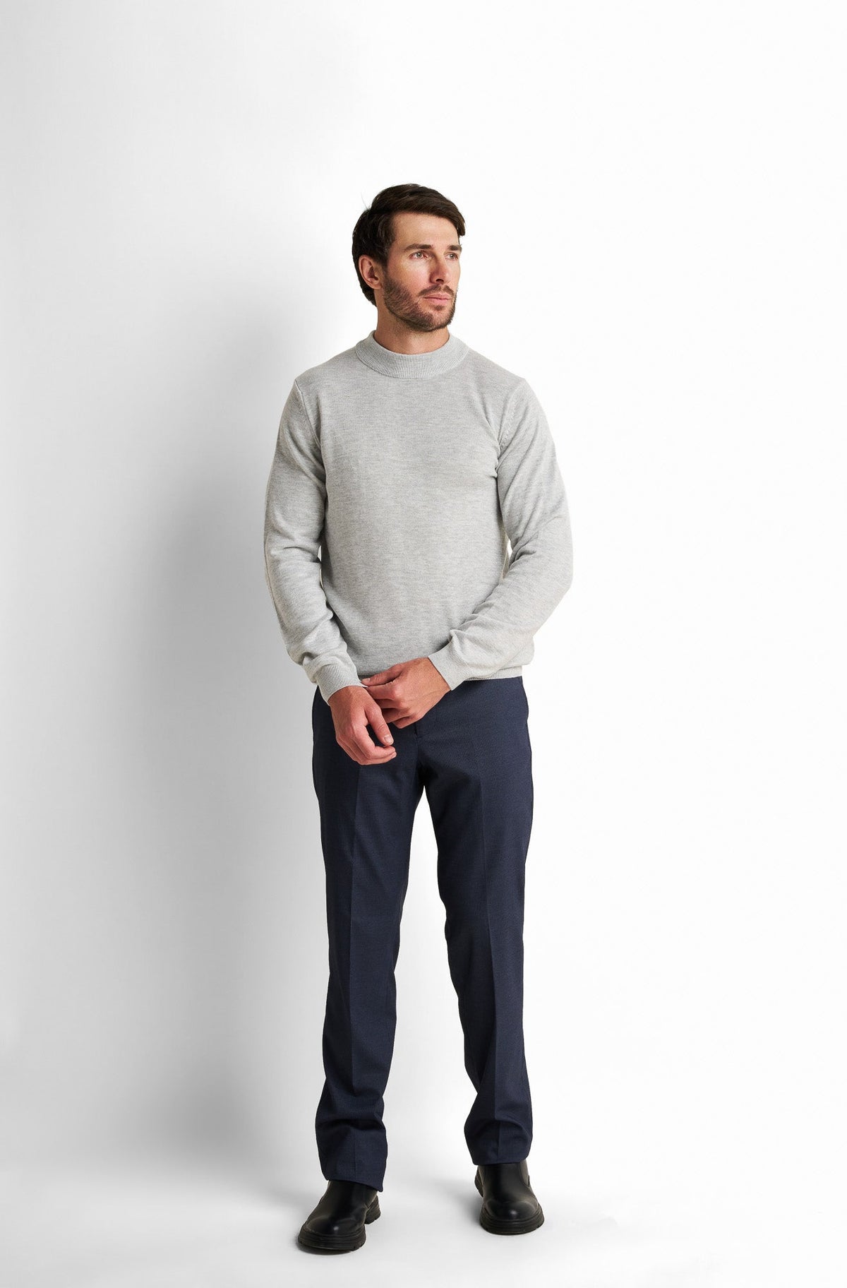 Mock-Neck Pullover