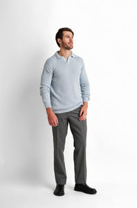 V-Neck Collared Pullover
