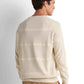 Textured Crew Neck Pullover - Light Beige