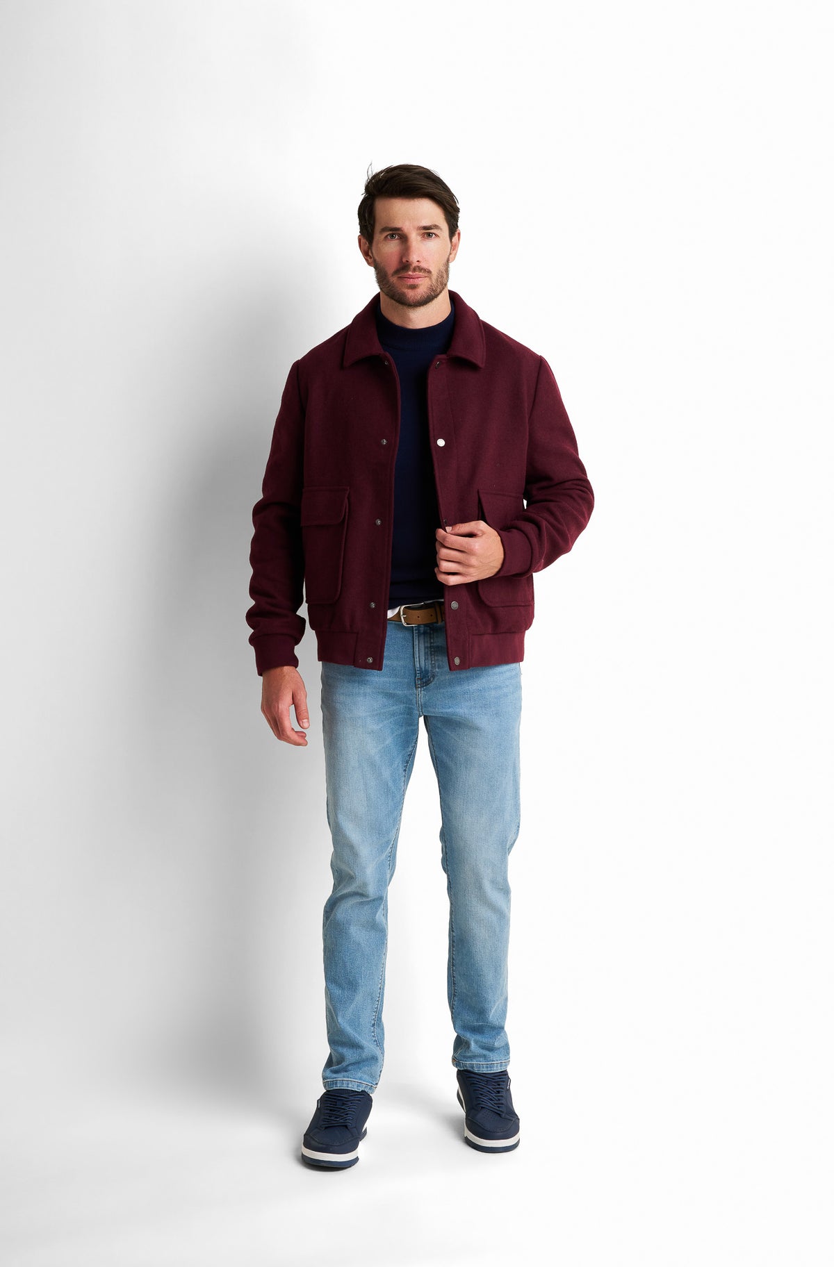 Bomber Collared Jacket