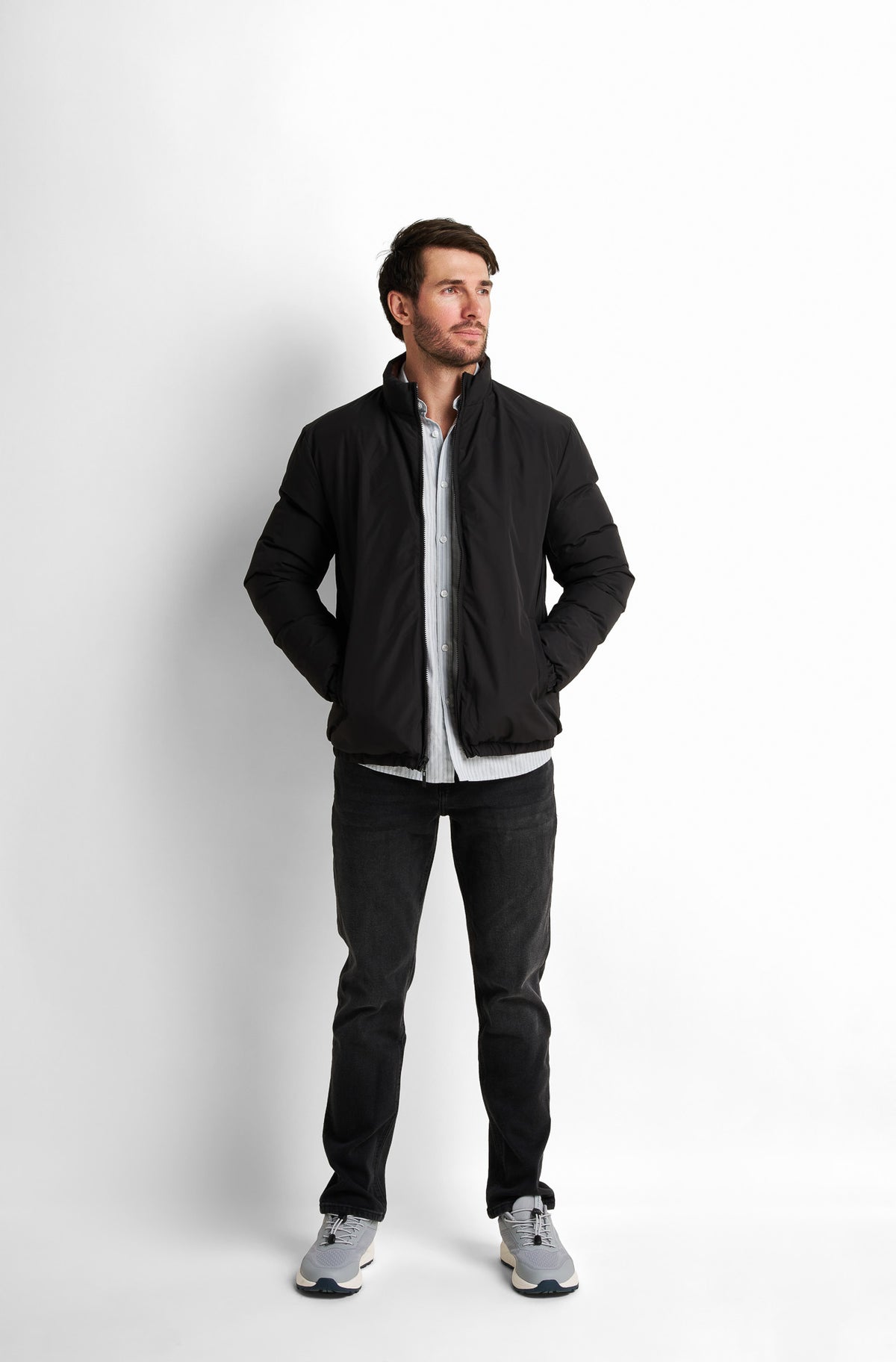 Lightweight quilted bomber Jacket