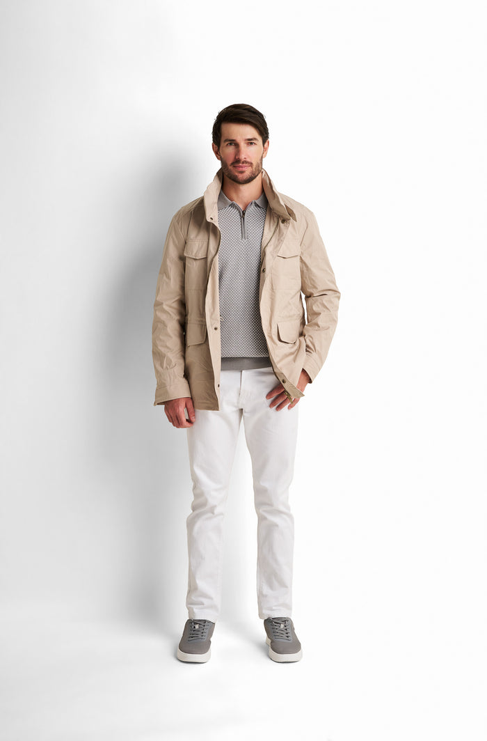 Pleated Hooded Jacket