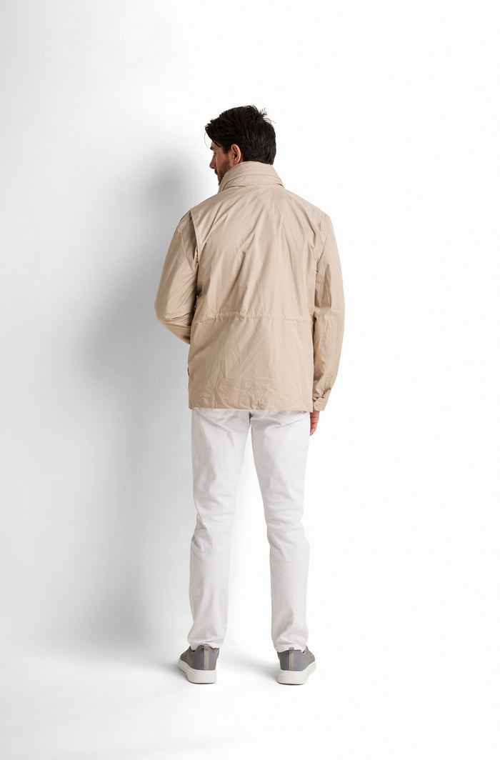Pleated Hooded Jacket