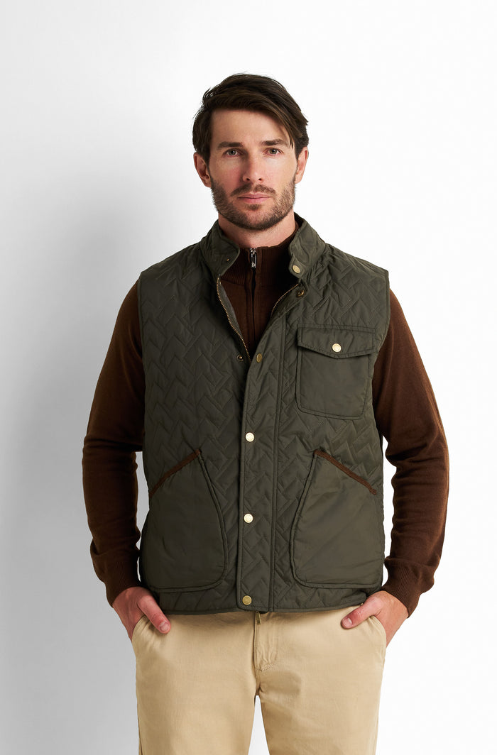 Corduroy Zip-Front Vest