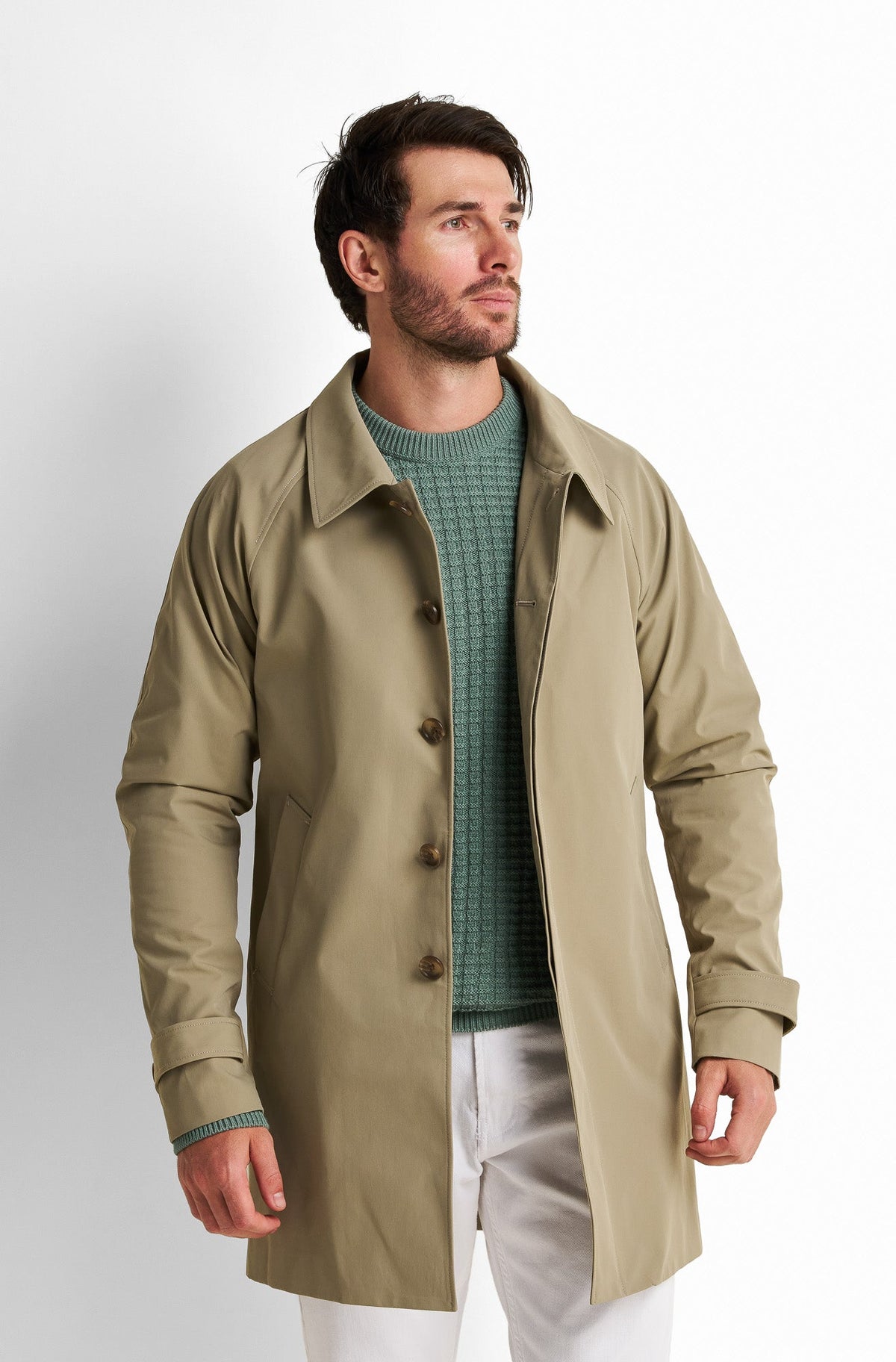 Single-Breasted Collared Coat