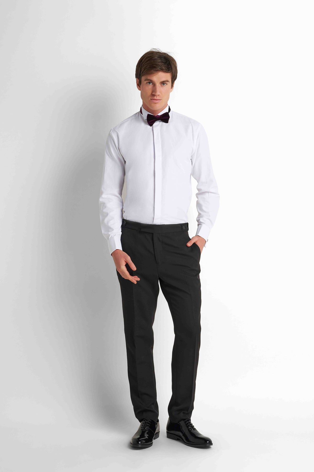 Formal Straight Trousers - Black