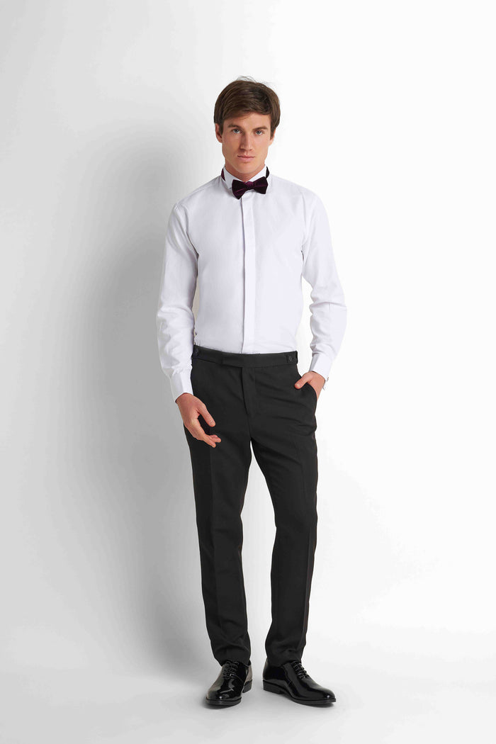 Formal Straight Trousers - Black
